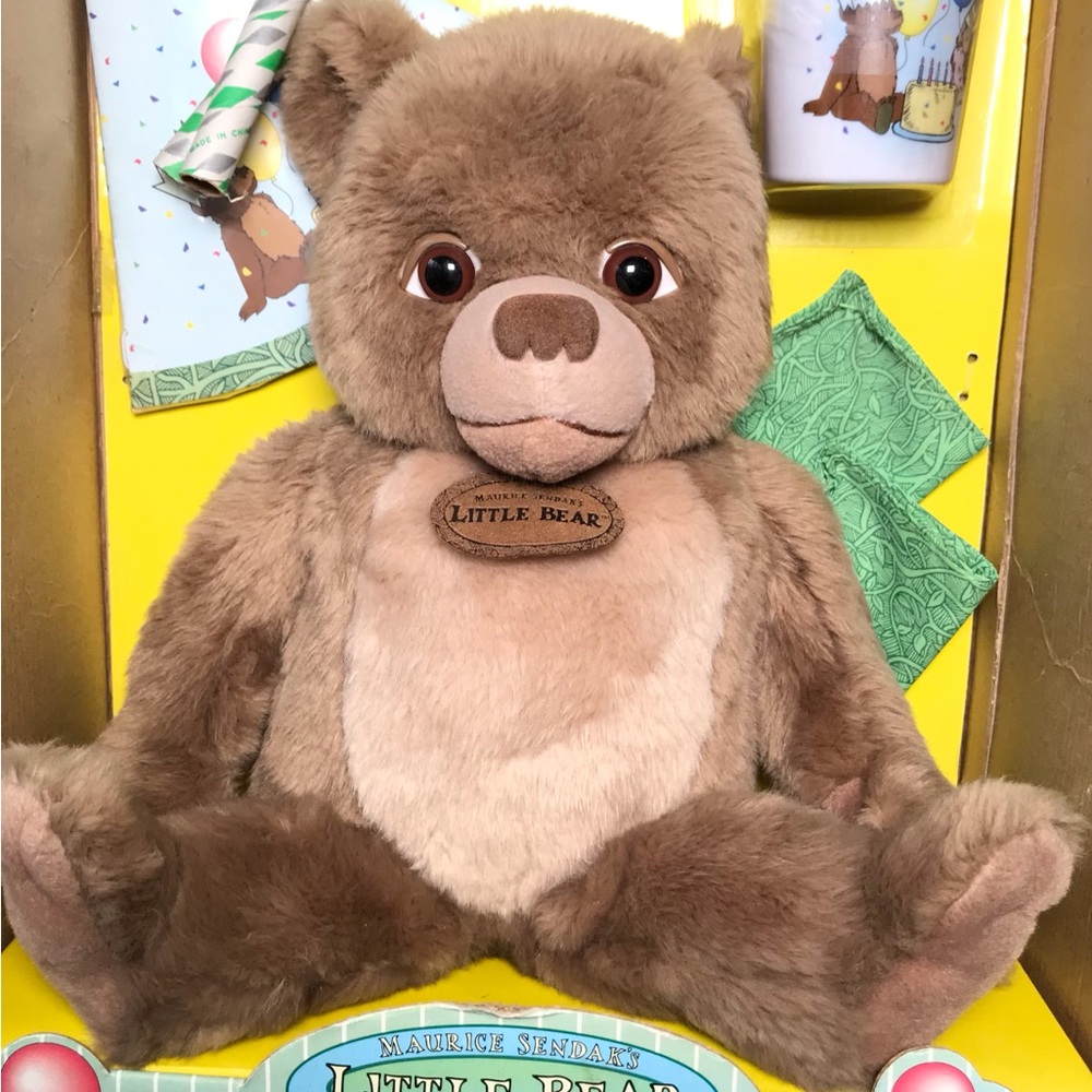 Vintage Maurice Sendak’s Little Bear Birthday Party Play Set by Eden NEW IN BOX - Picture 2 of 11